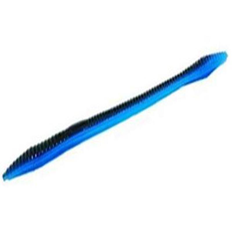 Zoom Trick Worm - 6-1/4in - Black Blue Bruizer