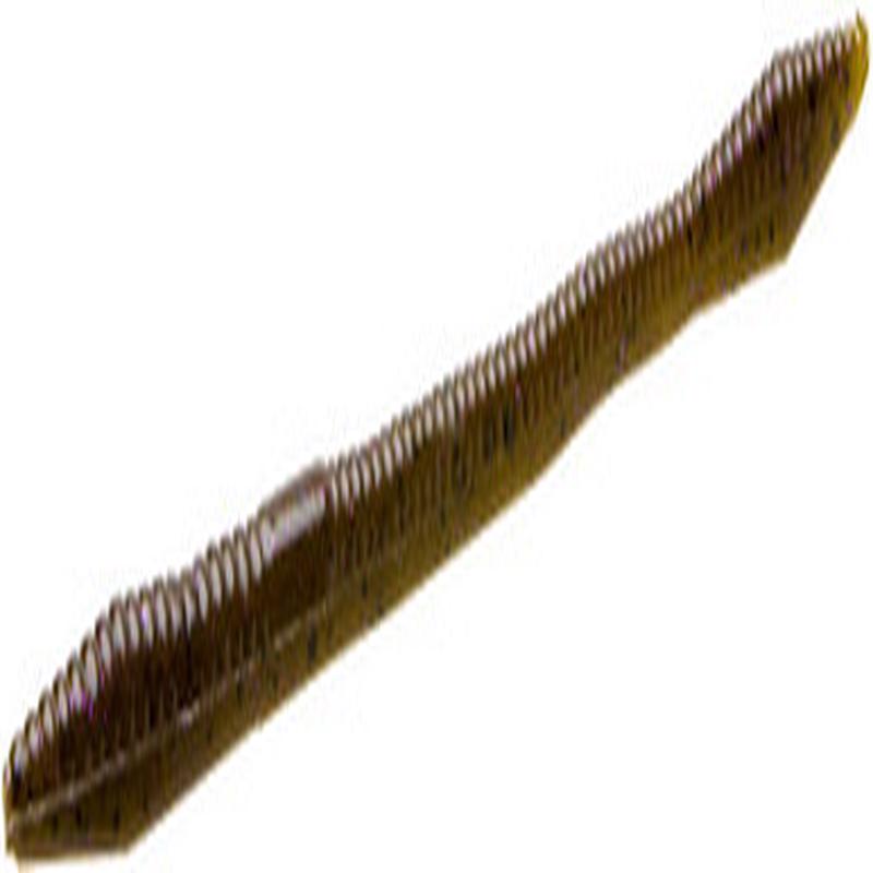 Zoom Trick Worm - 6-1/4in - Green Pumpkin Purple