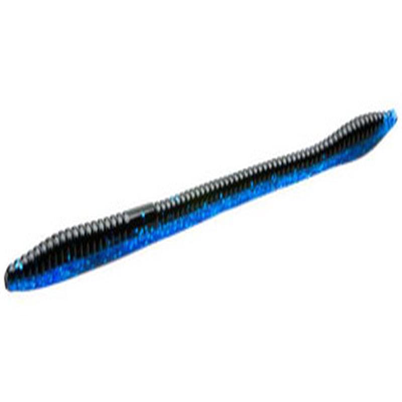 Zoom Trick Worm - 6-1/4in - Black Sapphire