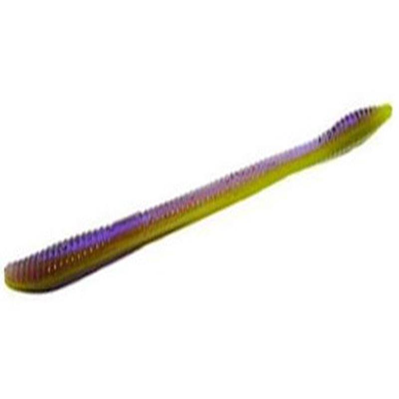 Zoom Trick Worm - 6-1/4in - Purple Watermelon