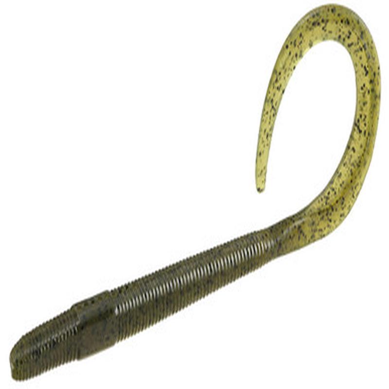 13 Fishing Big Squirm Worm - 8in - Collard Greens