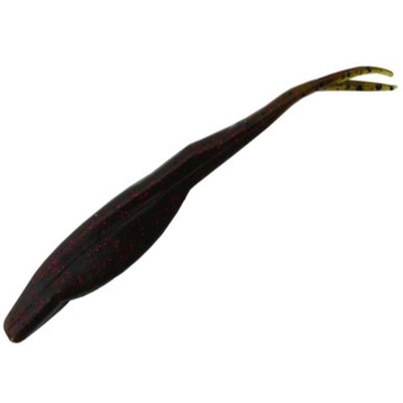 Zoom Salty Super Fluke - Green Pumpkin Red