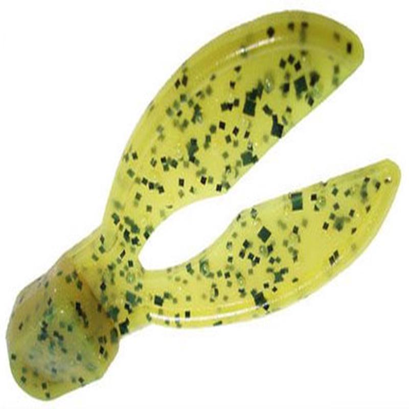 Zoom Super Chunk Jr. Bait 2in Chartreuse Pumpkin