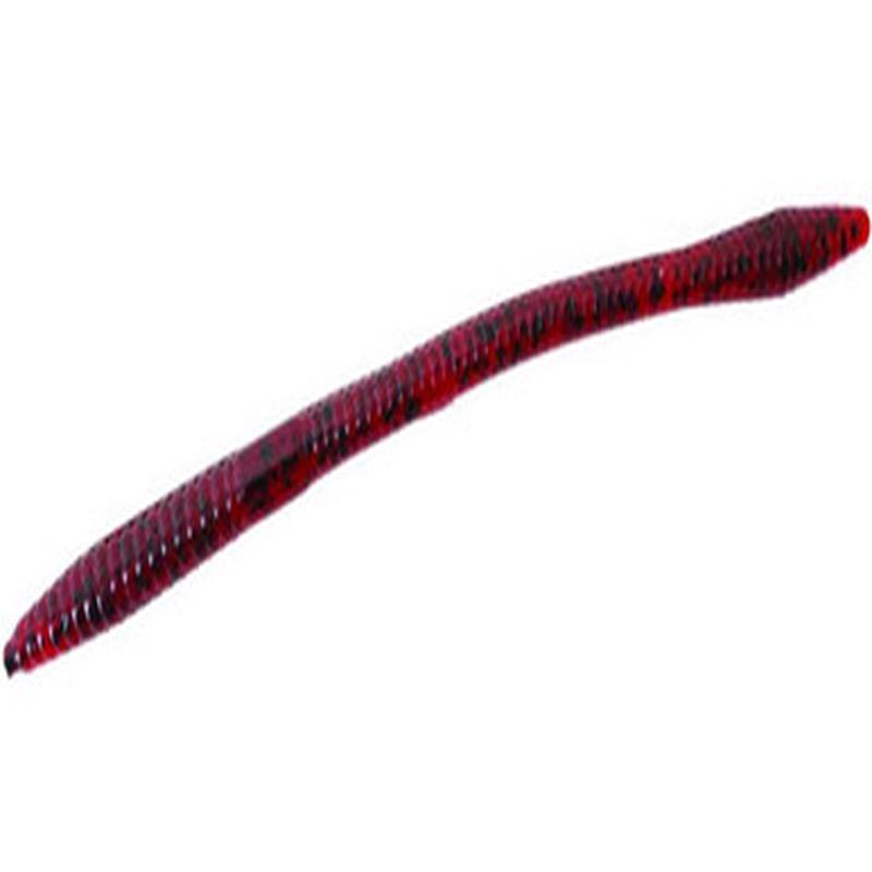 Zoom Trick Worm - 6-1/4in - Cherry Seed