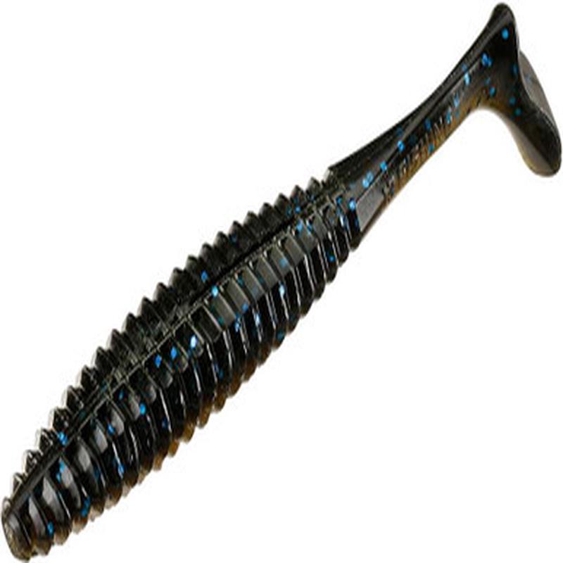13 Fishing Pleasure Shad - 5in - Black & Tan