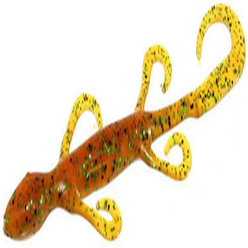 Zoom Lizard Bait - 6in - Rootbeer Pepper Green