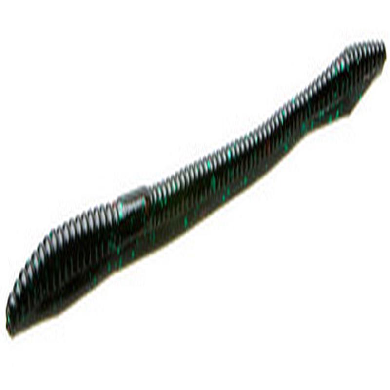 Zoom Trick Worm - 6-1/4in - Black Emerald