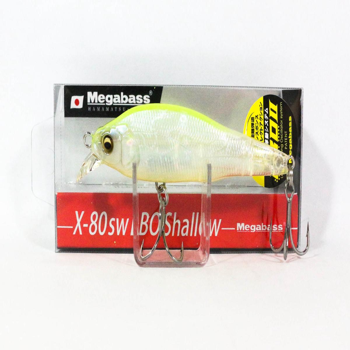 Megabass X-80 SW LBO Shallow Sinking Lure Ghost Lemon (9956)