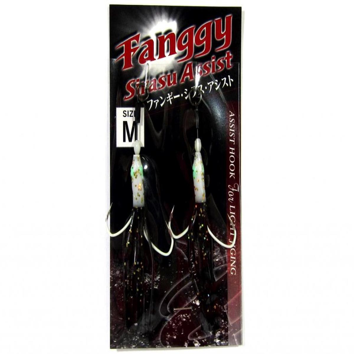 Xesta Fanggy Shirasu Skirted Twin Assist Hooks Size M 1 Black (0761)