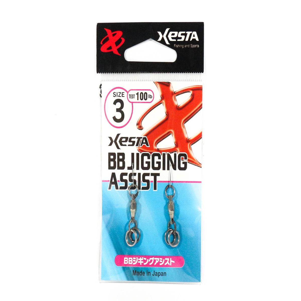 Xesta BB Jigging Assist Swivel Solid Ring Size 3 100 lb , 2 /Pack (1843)