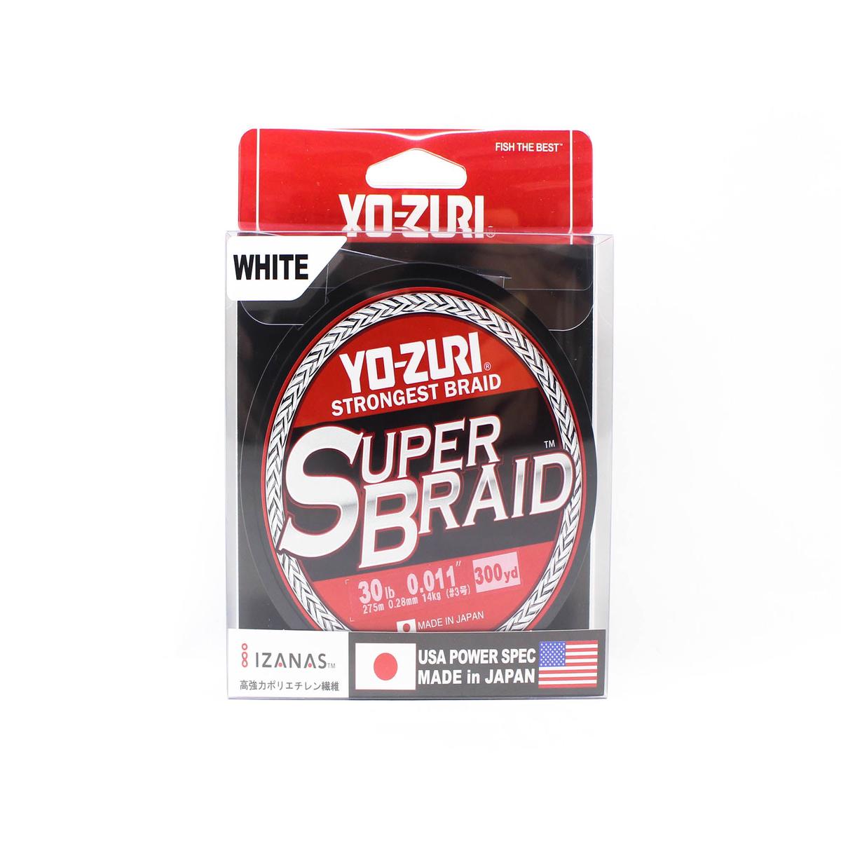 Yo Zuri Duel P.E Line Super Braid 300YDS 30Lbs 0.28mm White R1267-W 1916