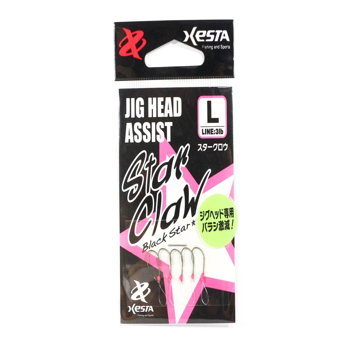Xesta Star Claw Jig Head Assist Hooks Size L , 3lb (6122)