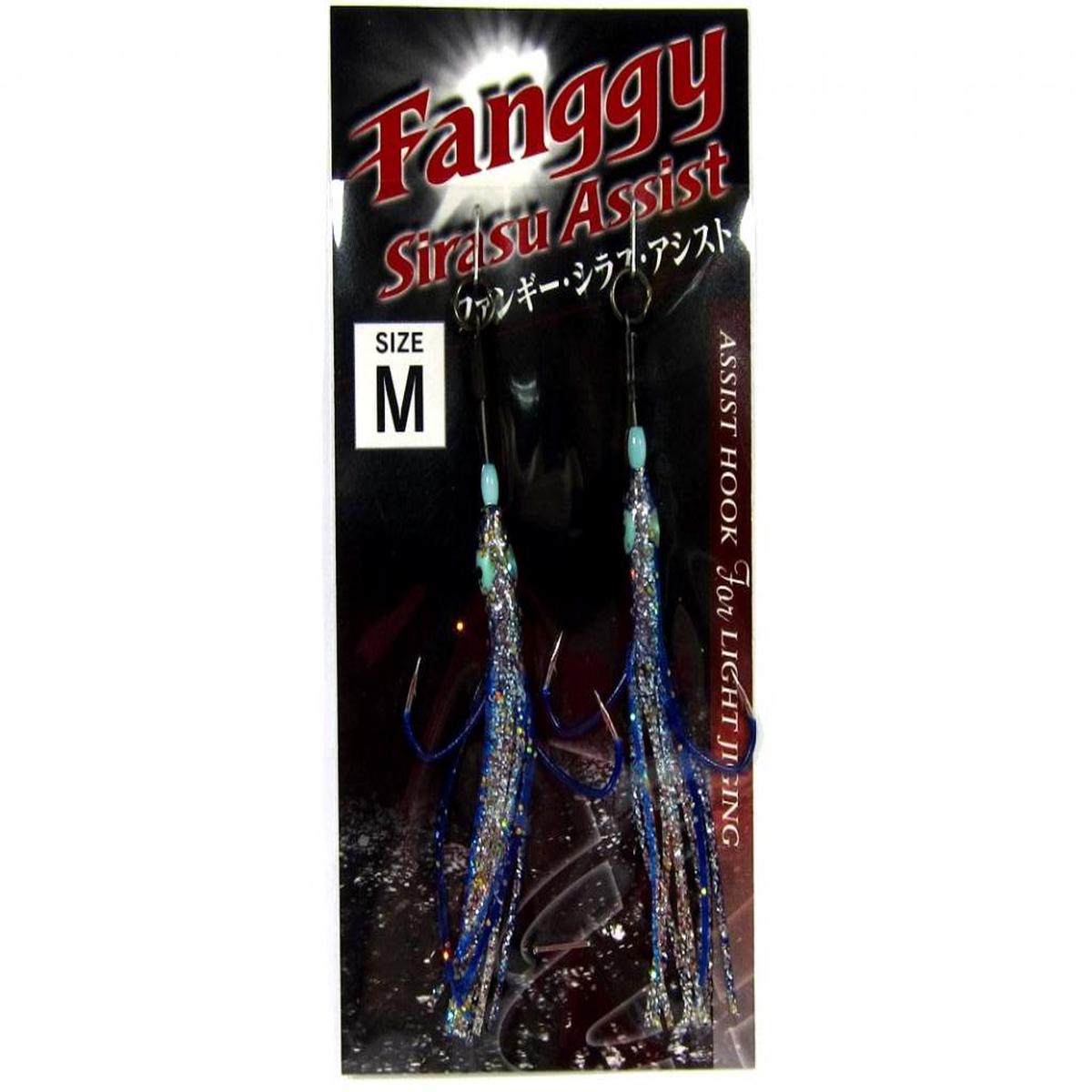 Xesta Fanggy Shirasu Skirted Twin Assist Hooks Size M 1 Blue (0778)