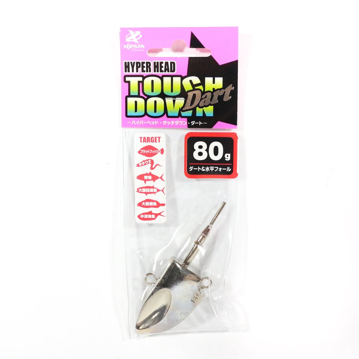 Xesta Jig Head Hyper Head Touch Down Dart 80 grams Chrome (8394)