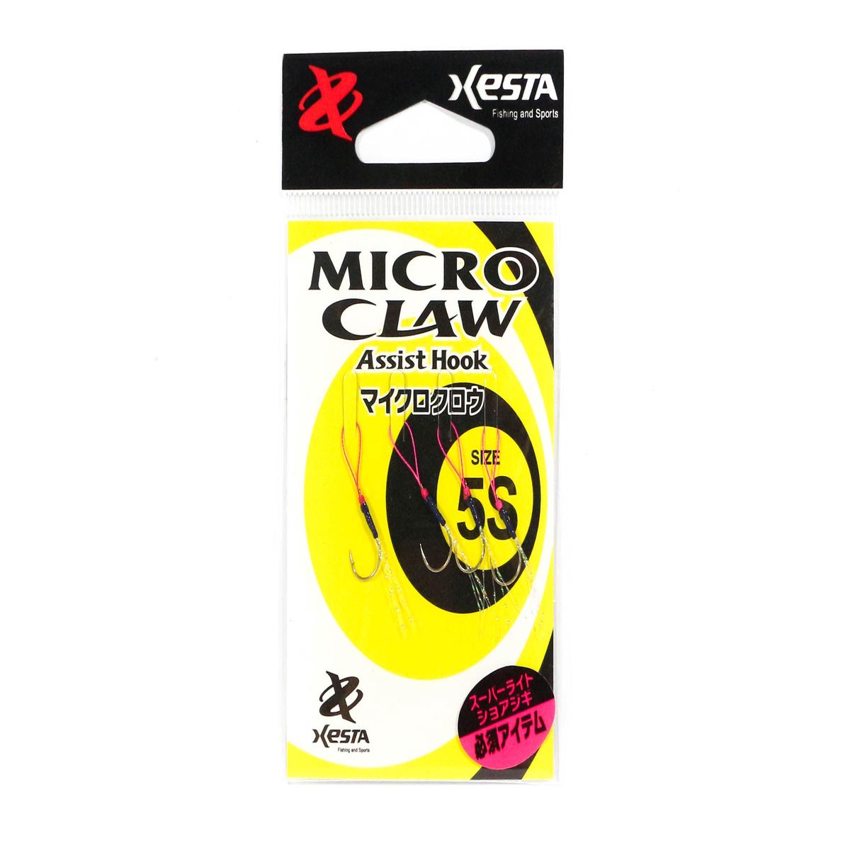 Xesta Micro Claw Single Assist Hooks Size 5S (6054)