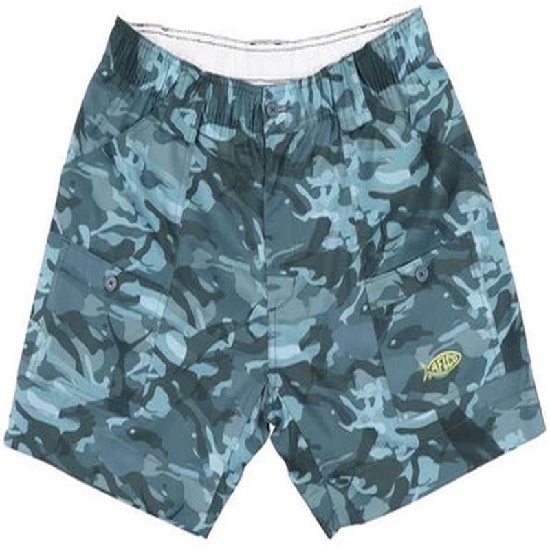 Aftco Camo The Original Fishing Short - Blue Camo - 40
