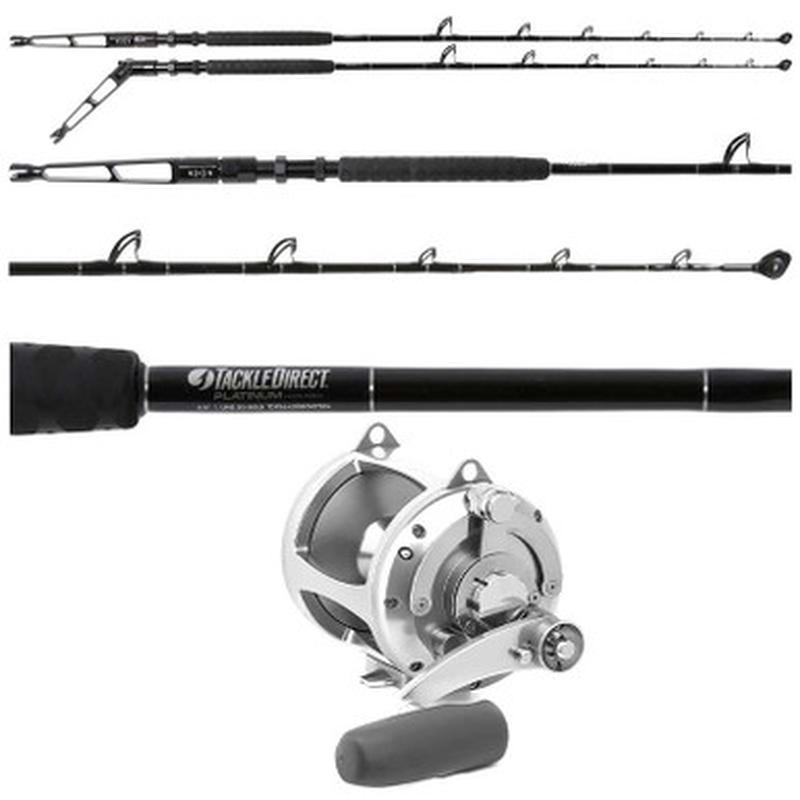 Avet EXW 50/2 Gold / Platinum Hook TDPS645080WTSIN-TERM Standup Combo