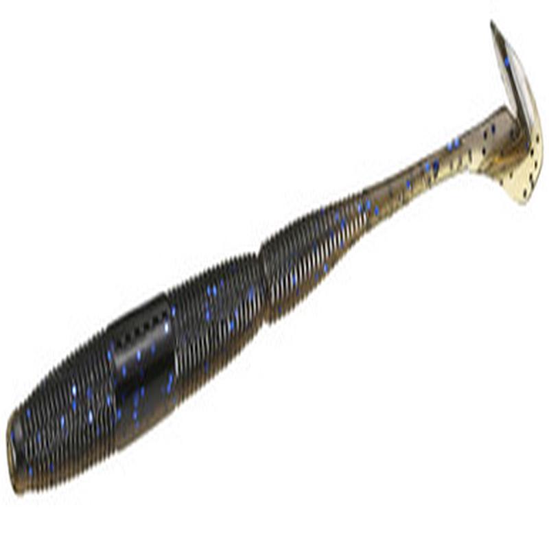 13 Fishing Ninja Swimming Worm - 7in - Black/Tan