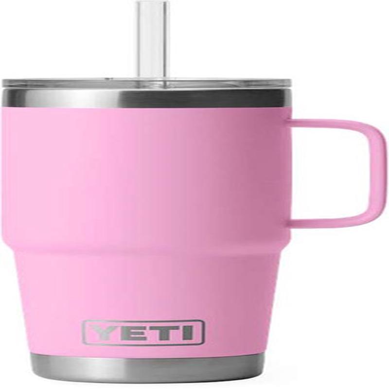YETI Rambler 25oz Mug with Straw Lid - Power Pink
