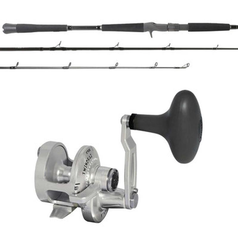 Accurate Valiant BV-300CL-S / OTI-PBI701HFC Pitch Black Inshore Combo
