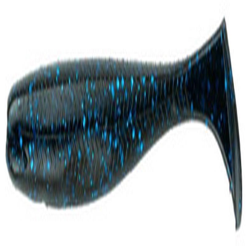 6th Sense Divine Boot Tail Swimbait - 3.2in Black N Blue Flake