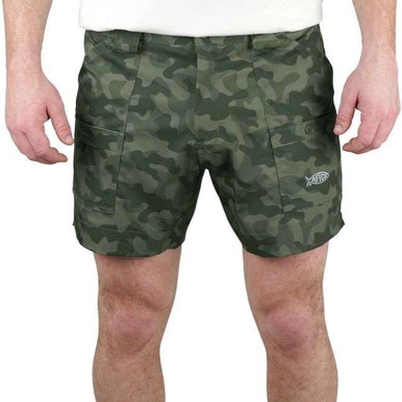 Aftco Camo The Original Fishing Short - Green OG Camo - 34