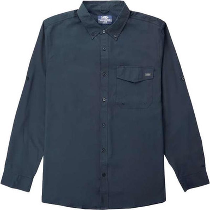 Aftco Palomar Long Sleeve Vented Fishing Shirt - Naval - Large