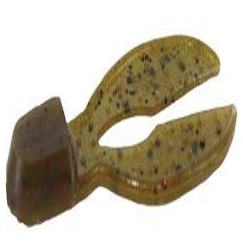 Zoom Super Chunk Jr. Bait 2in Green Pumpkin Red