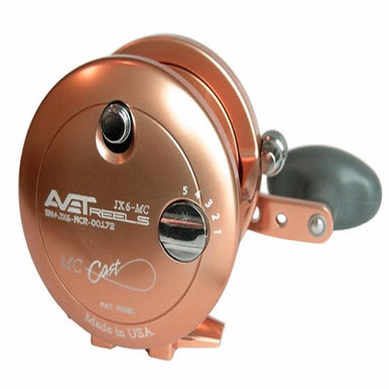 Avet JX 6.0 MC Single Speed Lever Drag Conventional Reel - Orange