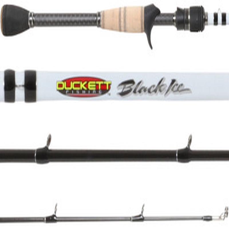 Duckett Fishing DFBI74M-CC Black Ice Cranking Rod