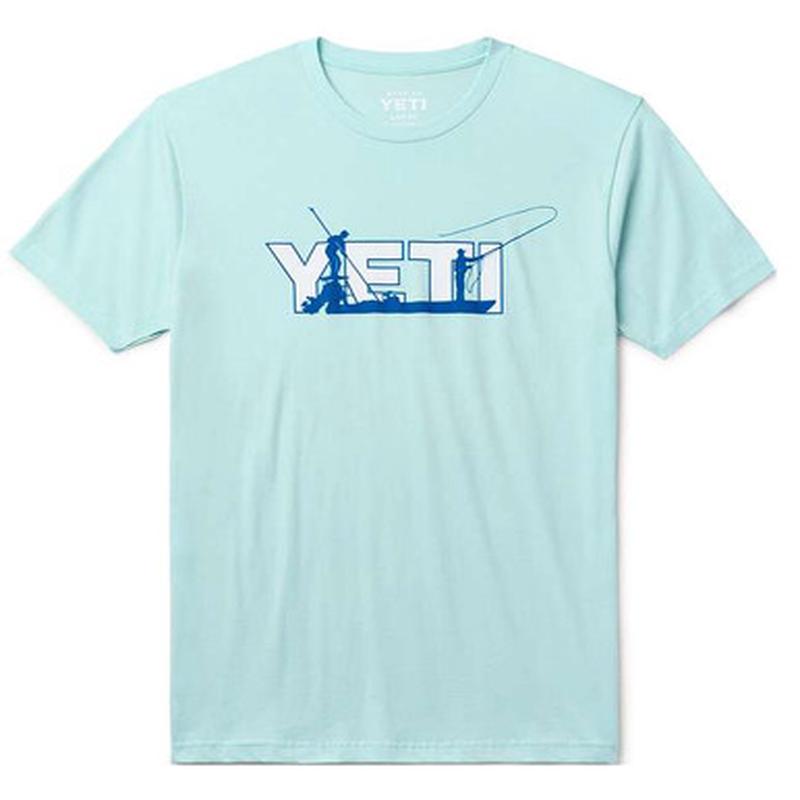 YETI Skiff Short Sleeve T-Shirt - Light Blue - X-Large
