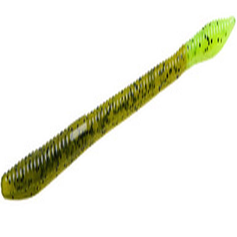 Zoom Trick Worm - 6-1/4in - Watermelon Chartreuse
