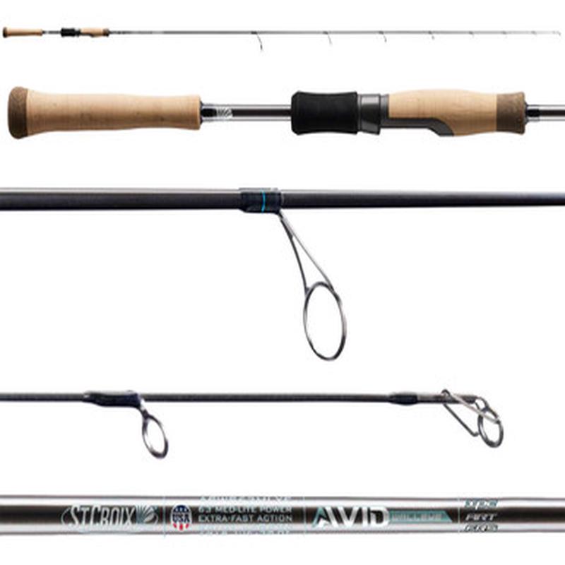 St. Croix ASWS66MLF Avid Walleye Spinning Rod