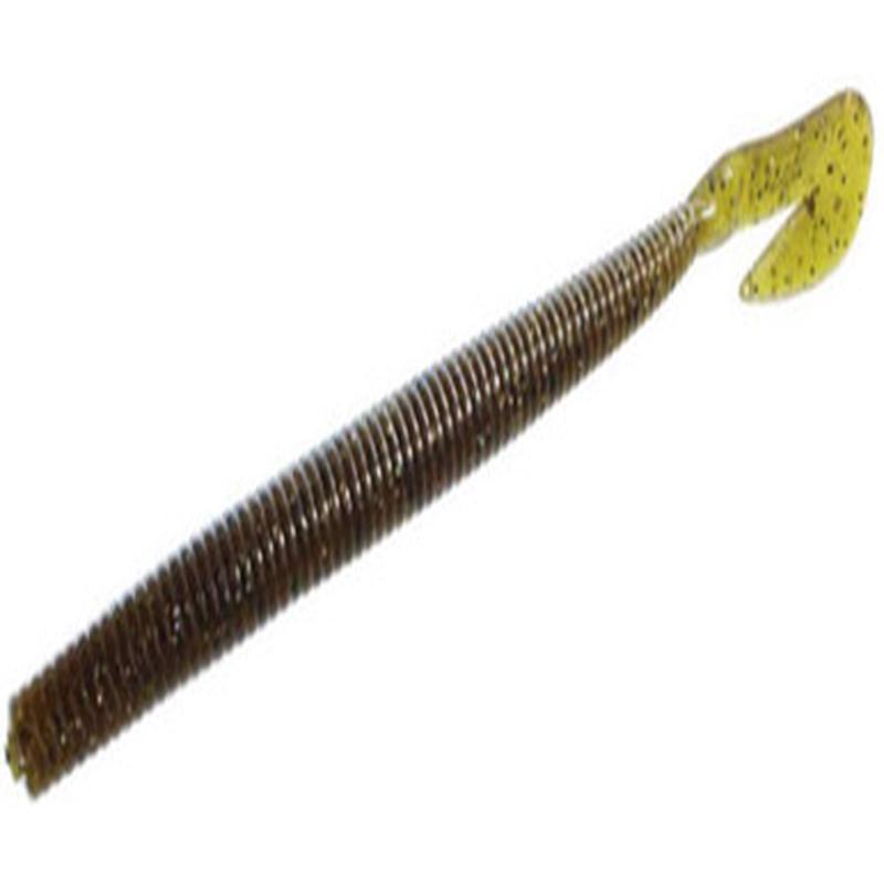 Zoom Mag Ultra-Vibe Speed Worm - 7in - Green Pumpkin Magic