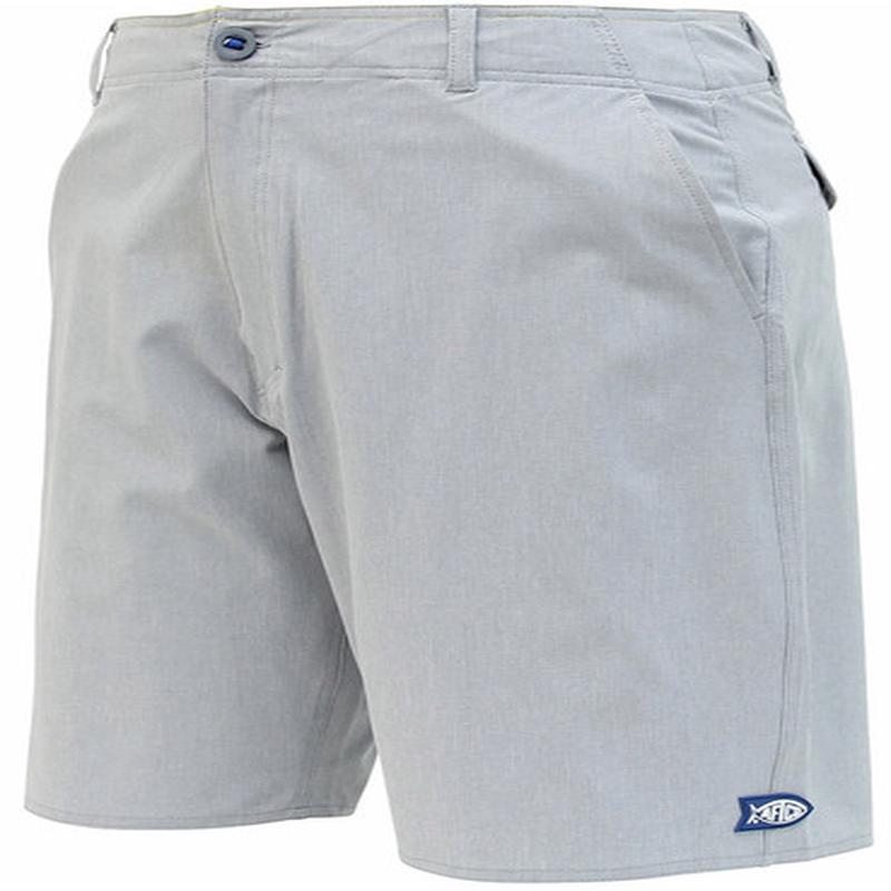 Aftco Cloudburst Fishing Shorts - 10in - Heather Gray - 34