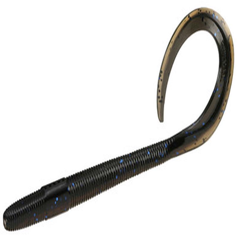 13 Fishing Big Squirm Worm - 8in - Black/Tan