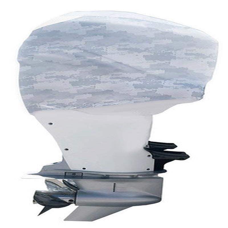 Outer Envy Outboard Motor Cover - Grey Camo - Yamaha 3.3 V6