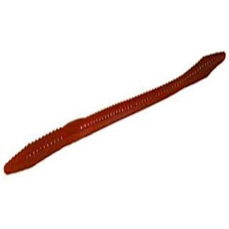 Zoom Trick Worm - 6-1/4in - Motoroil Red