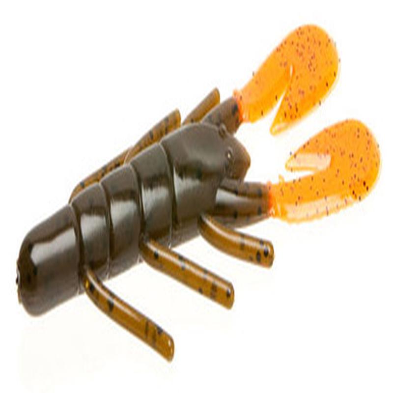Zoom Ultra Vibe Speed Craw - Green Pumpkin Orange Claw  - 3-1/2in