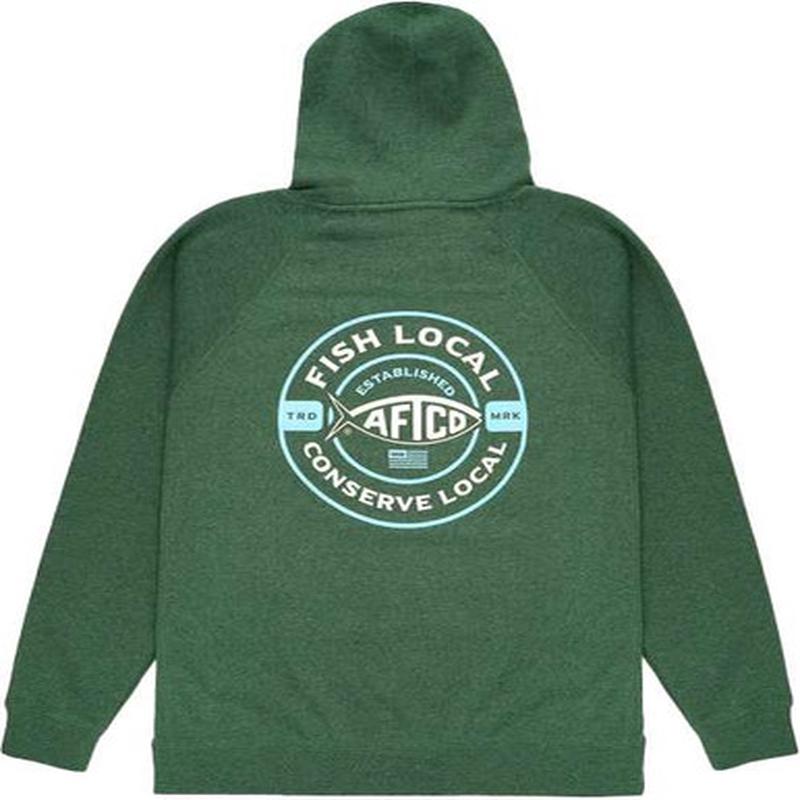 Aftco Classico Pullover Hoodie - Moss Heather - X-Large