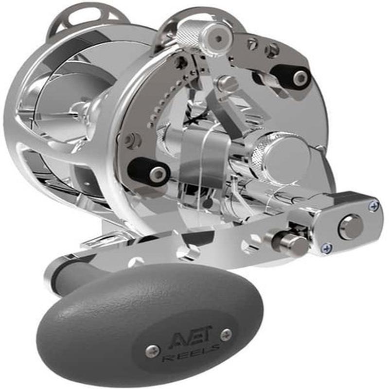 Avet HXW 5/2 Two-Speed Lever Drag Conventional Reels Silver