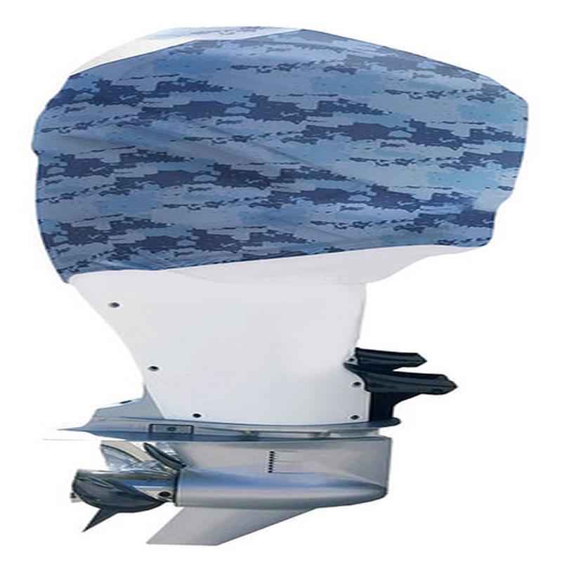 Outer Envy Outboard Motor Cover - Blue Camo - Yamaha 2.8