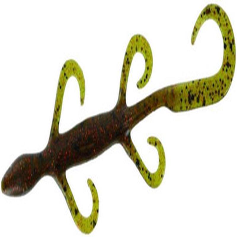 Zoom Lizard Bait - 6in - Green Pumpkin Org Glit