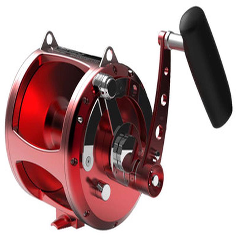 Avet EXW 80/2 RH-RD Two-Speed Lever Drag Big Game Reel - Red