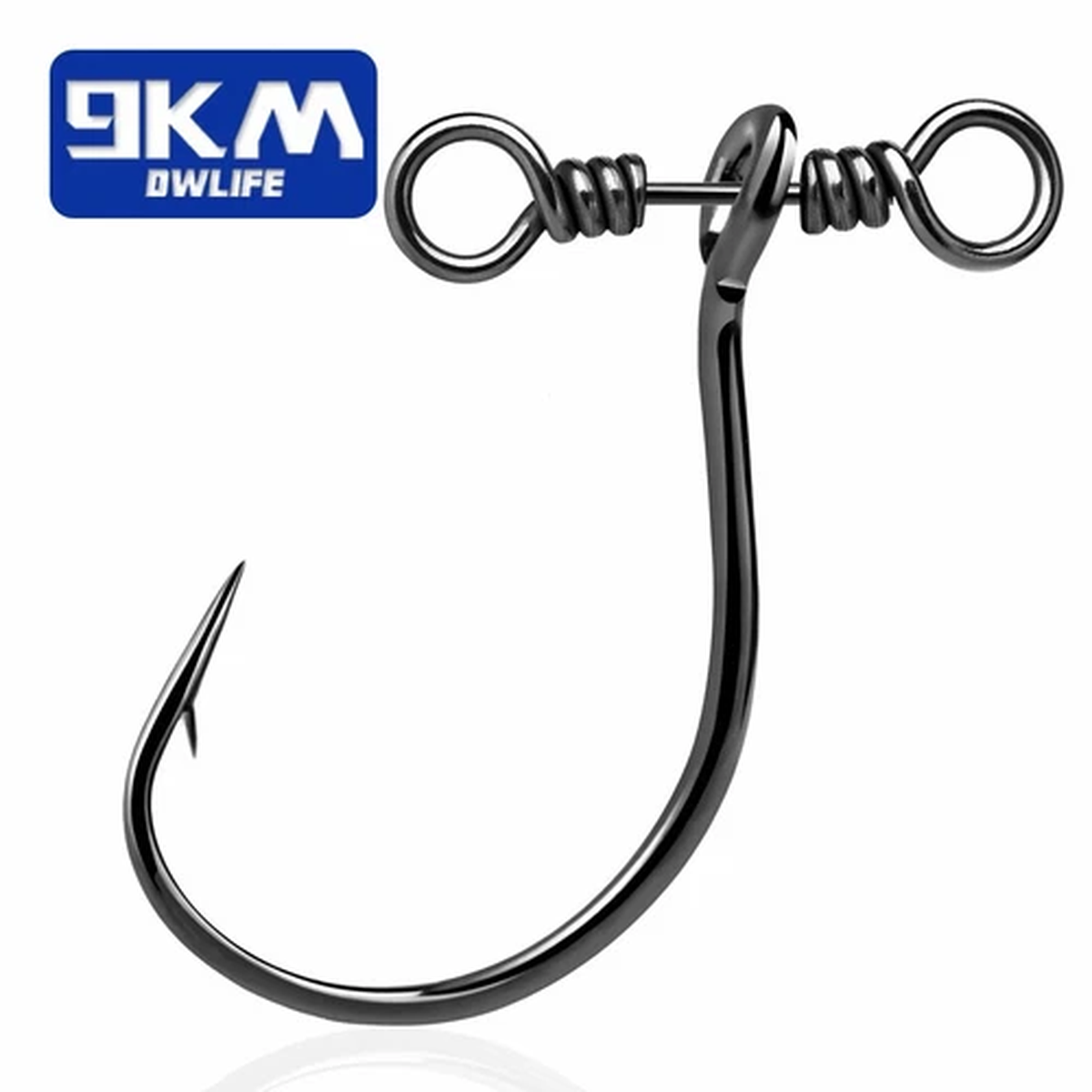 10~30Pcs Drop Shot Hook Fishing Hook Swivel Soft Worm Hook Bass Perch Carp Sea