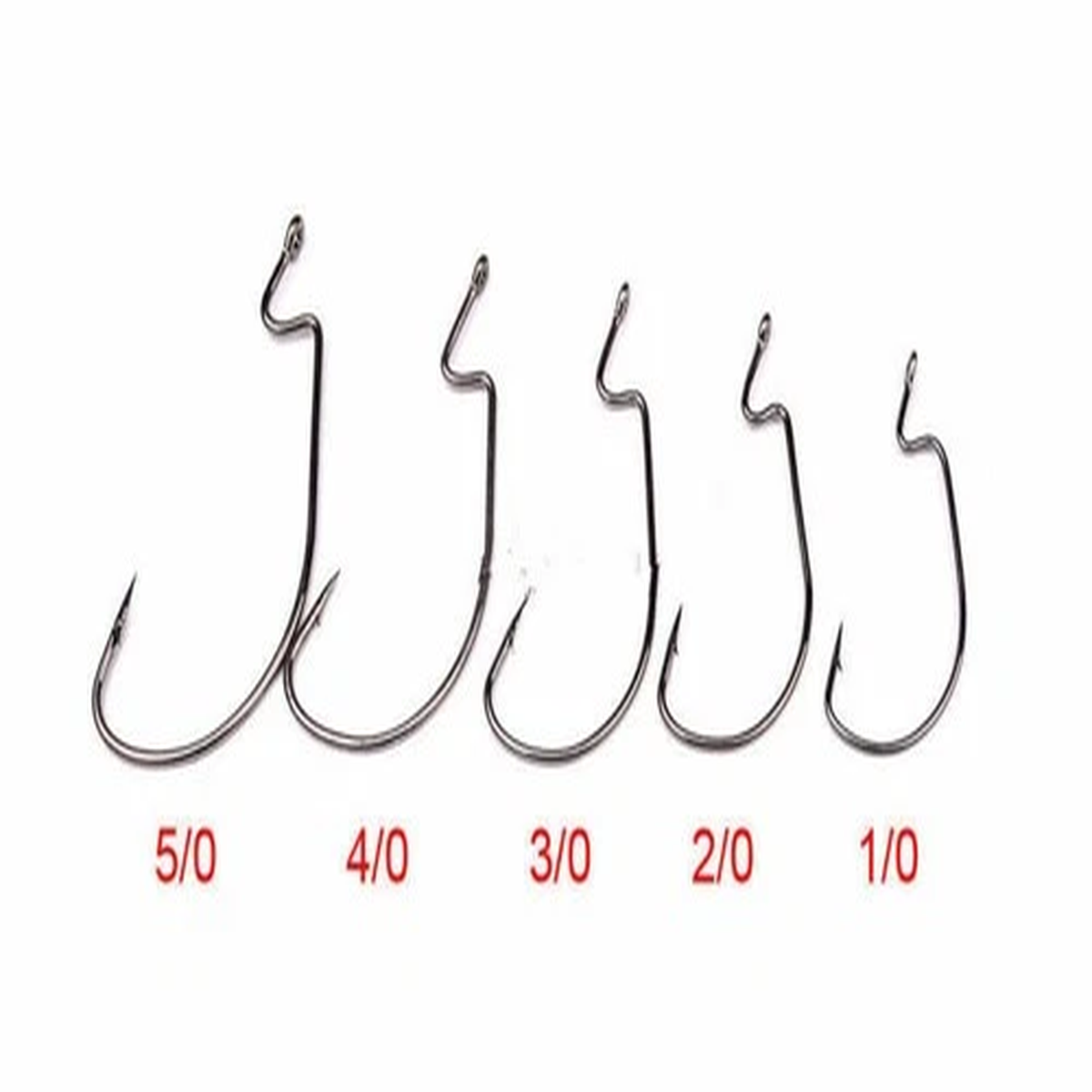 100 Fishing Hooks Wholesale Carbon Steel Heavy Duty Ultra Sharp Barbed Hook B