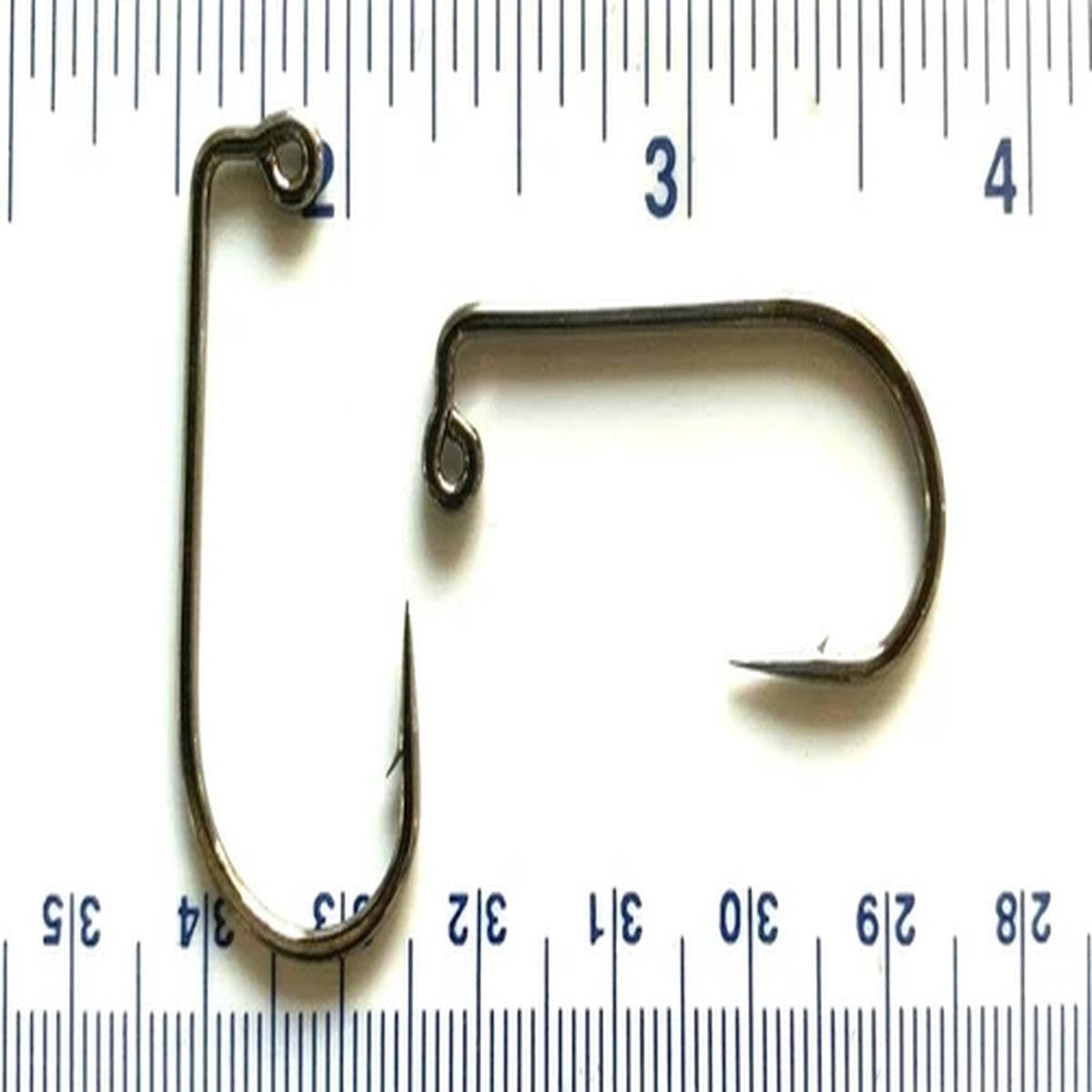 1000 GT 32833 2X Strength Black Nickel 90 Degree Round Bend Jig Hooks size 2/0