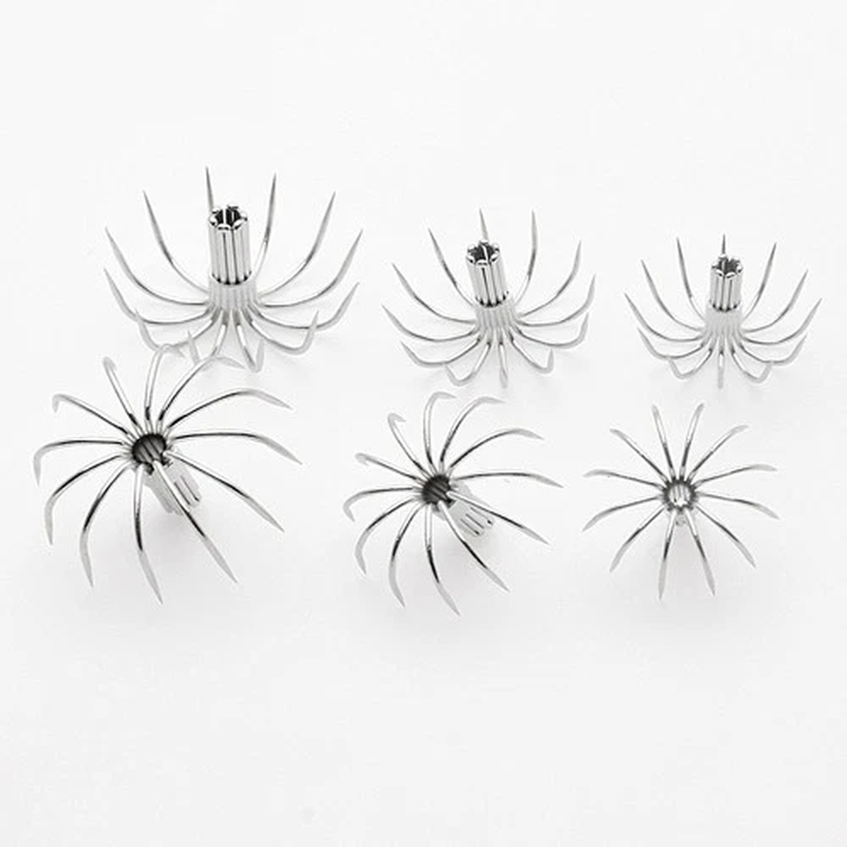 100pcs 12point Squid Hooks Spider Hook Squid Jig Fishing Tackle 15mm-45mm