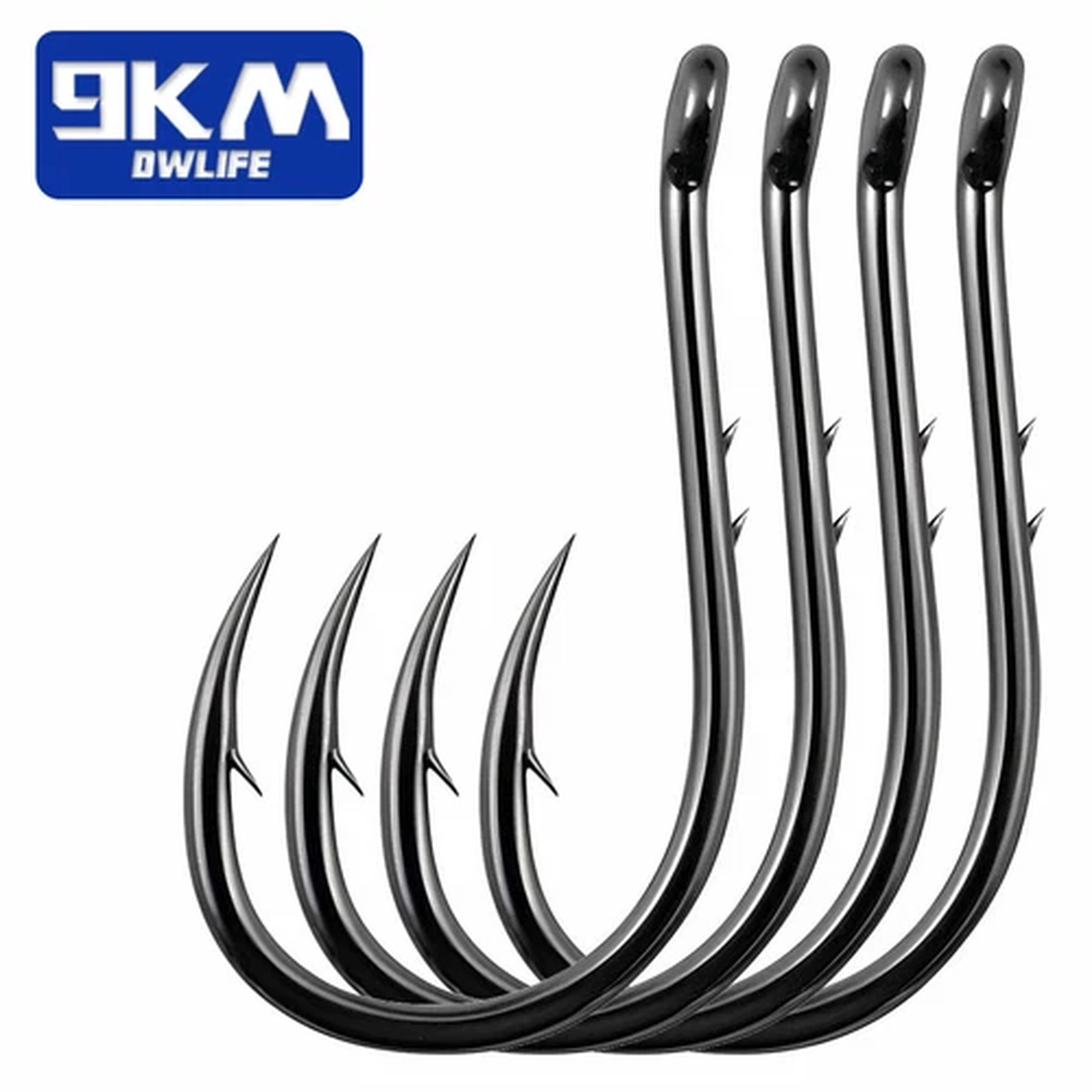 100Pcs Fishing Hooks Baitholder Fishing Hooks Sharp Barbed Offset Circle Hooks
