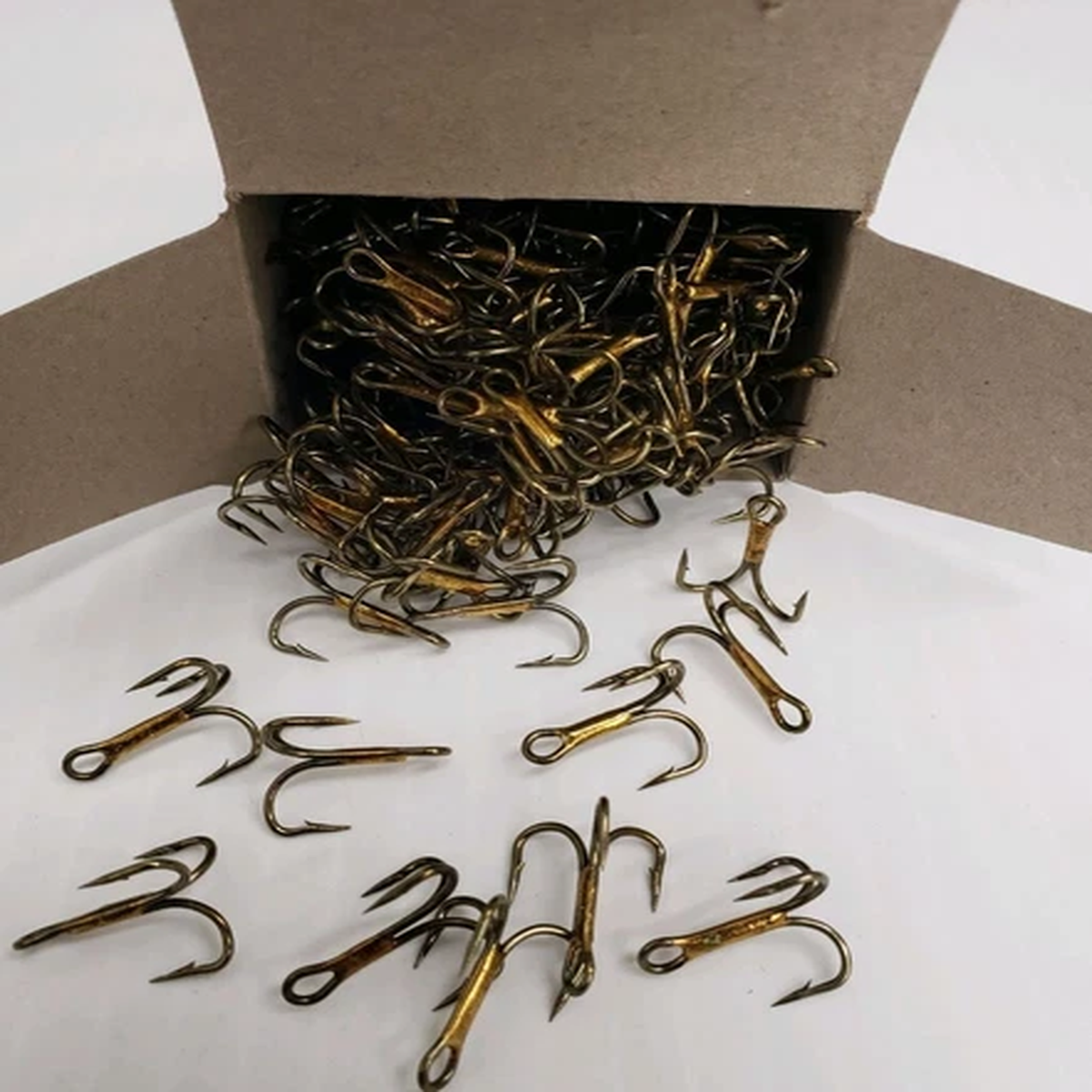 144 count, BRONZE TREBLE HOOKS, Size #14 TROUT, Danielson 144 pcs. BULK